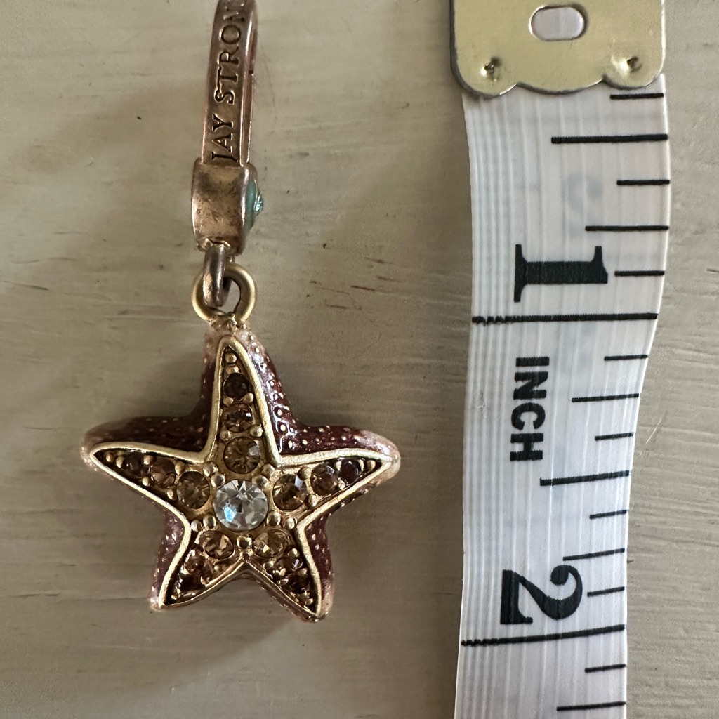 Jay Strongwater Gold Star Bracelet With Crystals